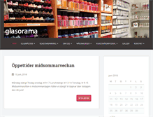 Tablet Screenshot of glasorama.se